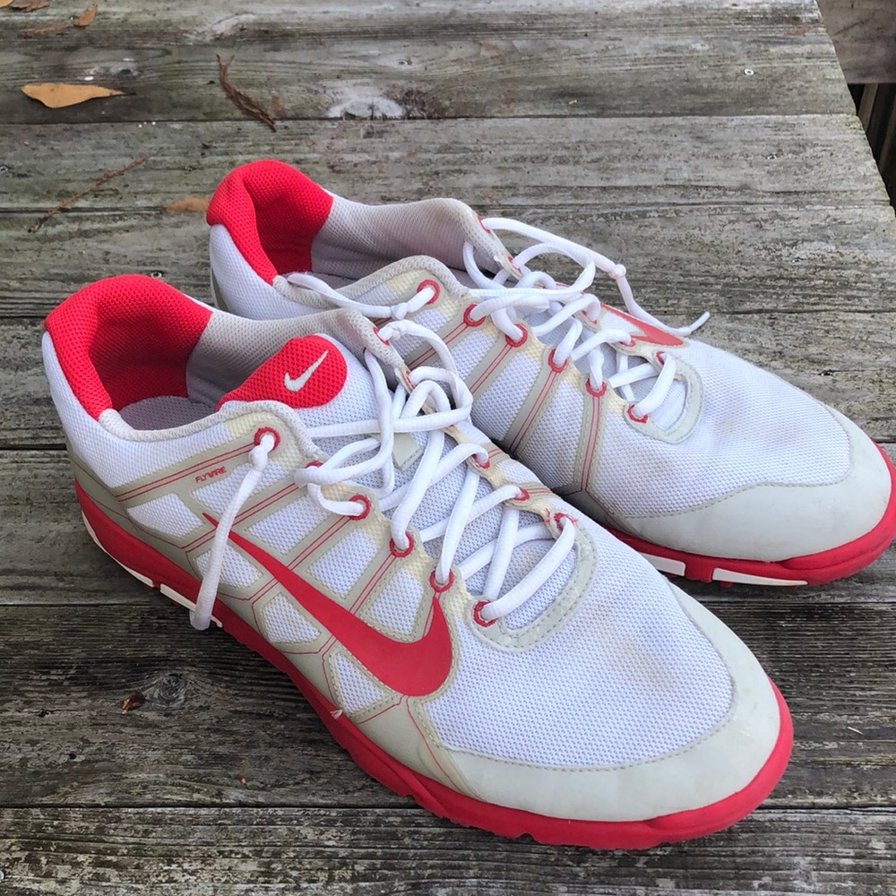 Nike Air golf shoes- red and white size 11.5